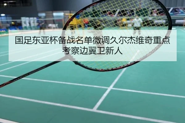 国足东亚杯备战名单微调久尔杰维奇重点考察边翼卫新人